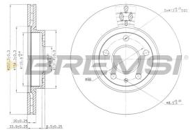 BREMSI CD6827V - DISCOS DE FRENO ALFA ROMEO