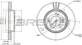 BREMSI CD6829V - DISCOS DE FRENO HONDA