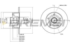 BREMSI CD6830S - DISCOS DE FRENO AUDI