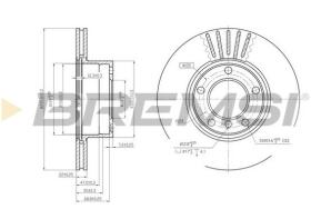 BREMSI CD6834V - DISCOS DE FRENO BMW