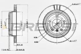 BREMSI CD6836V - DISCOS DE FRENO BMW, ALPINA