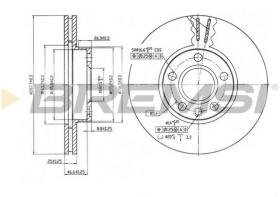 BREMSI CD6846V - DISCOS DE FRENO FORD, VW, SEAT