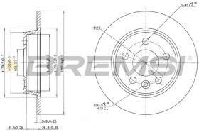 BREMSI CD6847S - DISCOS DE FRENO FORD, VW, SEAT