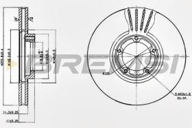 BREMSI CD6848V - DISCOS DE FRENO FORD