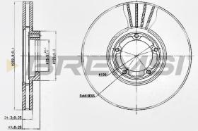 BREMSI CD6849V - DISCOS DE FRENO FORD