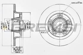 BREMSI CD6855S - DISCOS DE FRENO MAZDA