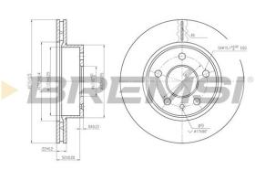 BREMSI CD6860V - DISCOS DE FRENO MERCEDES-BENZ