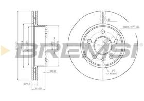 BREMSI CD6860V - DISCOS DE FRENO MERCEDES-BENZ