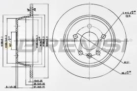 BREMSI CD6861S - DISCOS DE FRENO MERCEDES-BENZ