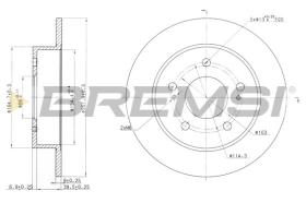 BREMSI CD6863S - DISCOS DE FRENO NISSAN