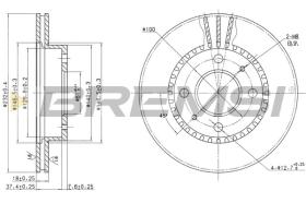 BREMSI CD6866V - DISCOS DE FRENO NISSAN