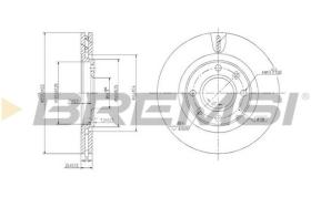 BREMSI CD6870V - DISCOS DE FRENO PEUGEOT