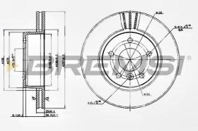 BREMSI CD6873V - DISCOS DE FRENO LAND ROVER