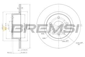 BREMSI CD6874S - DISCOS DE FRENO LAND ROVER