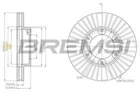 BREMSI CD6882V - DISCOS DE FRENO TOYOTA