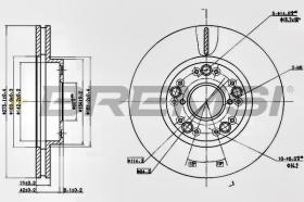 BREMSI CD6883V - DISCOS DE FRENO LEXUS