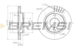 BREMSI CD6887V - DISCOS DE FRENO FORD