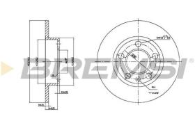 BREMSI CD6929S - DISCOS DE FRENO VW, AUDI, SEAT, SKODA