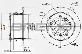 BREMSI CD6931S - DISCOS DE FRENO MERCEDES-BENZ, VW