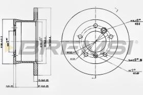 BREMSI CD6932S - DISCOS DE FRENO MERCEDES-BENZ, VW