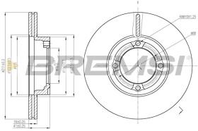 BREMSI CD6941V - DISCOS DE FRENO DAIHATSU