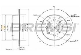 BREMSI CD6950S - DISCOS DE FRENO HONDA