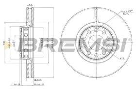 BREMSI CD6954V - DISCOS DE FRENO AUDI