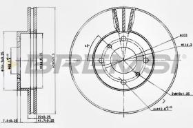 BREMSI CD6959V - DISCOS DE FRENO NISSAN