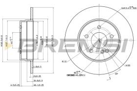 BREMSI CD6963S - DISCOS DE FRENO MERCEDES-BENZ