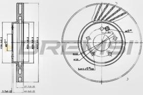 BREMSI CD6964V - DISCOS DE FRENO MERCEDES-BENZ