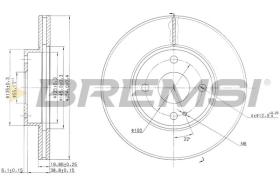 BREMSI CD6975V - DISCOS DE FRENO MAZDA