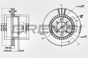 BREMSI CD6978V - DISCOS DE FRENO SUZUKI