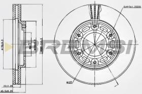 BREMSI CD6991V - DISCOS DE FRENO TOYOTA