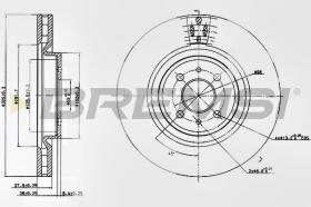 BREMSI CD7002V - DISCOS DE FRENO FIAT