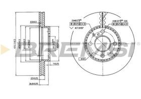 BREMSI CD7006V - DISCOS DE FRENO RENAULT, LEXUS