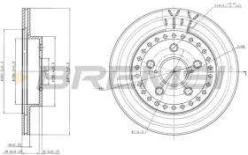 BREMSI CD7009V - DISCOS DE FRENO TOYOTA