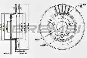 BREMSI CD7010V - DISCOS DE FRENO VW