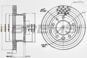 BREMSI CD7013V - DISCOS DE FRENO MERCEDES-BENZ, VW