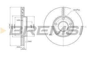 BREMSI CD7014V - DISCOS DE FRENO VW