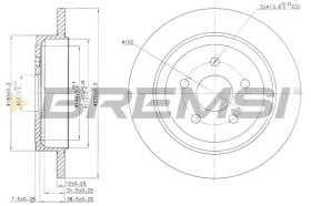 BREMSI CD7026S - DISCOS DE FRENO FORD, DODGE, CHRYSLER