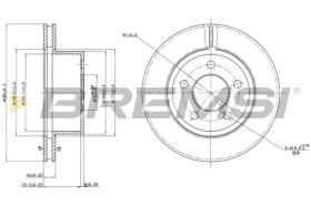 BREMSI CD7027V - DISCOS DE FRENO JEEP