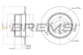 BREMSI CD7028S - DISCOS DE FRENO BMW