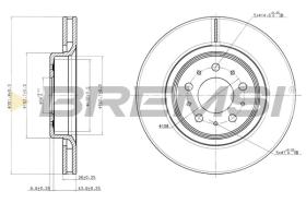 BREMSI CD7031V - DISCOS DE FRENO VOLVO