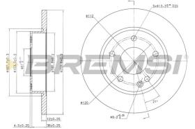 BREMSI CD7034S - DISCOS DE FRENO MERCEDES-BENZ