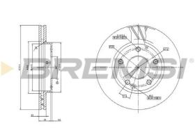 BREMSI CD7035V - DISCOS DE FRENO MERCEDES-BENZ