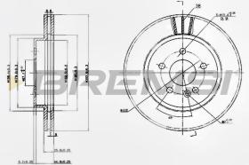 BREMSI CD7036V - DISCOS DE FRENO MERCEDES-BENZ