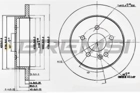 BREMSI CD7037S - DISCOS DE FRENO MERCEDES-BENZ