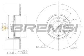 BREMSI CD7040S - DISCOS DE FRENO OPEL