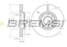 BREMSI CD7041V - DISCOS DE FRENO OPEL, VAUXHALL, CHEVROLET