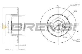 BREMSI CD7056S - DISCOS DE FRENO RENAULT